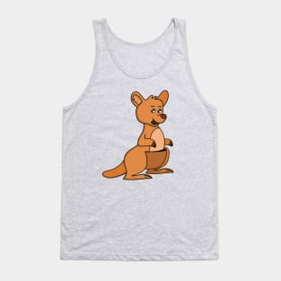 Adorable Happy Kangaroo Tank Top